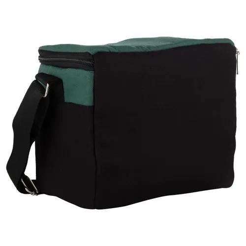 Allforasmile Handmade Dark Green Cotton Canvas Lunch Bag 3 Allforasmile Handmade Dark Green Cotton Canvas Lunch Bag - Image 3