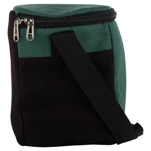 Allforasmile Handmade Dark Green Cotton Canvas Lunch Bag 4 Allforasmile Handmade Dark Green Cotton Canvas Lunch Bag - Image 4