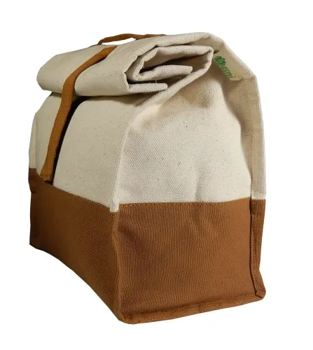 Allforasmile Handmade Camel Cotton Canvas Lunch Bag